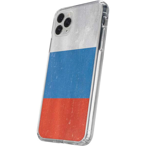 Russian Flag Distressed iPhone 11 Pro Clear Case